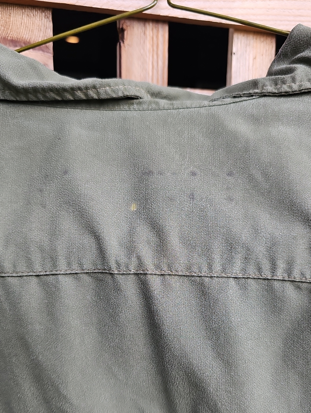 Men's Olive Green Military Field Jacket - Picture 8 of 12